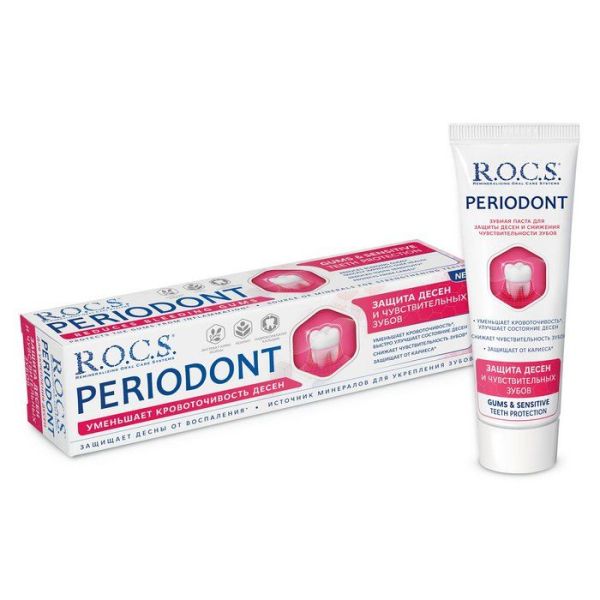 Изображение товара Рокс зубная паста Periodont 94г Рокс зубная паста Periodont 94г фотография