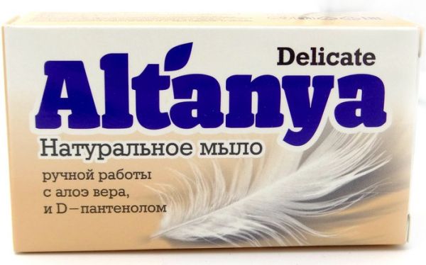 Изображение товара Мыло Алтания натуральное с Алоэ Вера и D-пантенолом 100г Мыло Алтания натуральное с Алоэ Вера и D-пантенолом 100г фотография